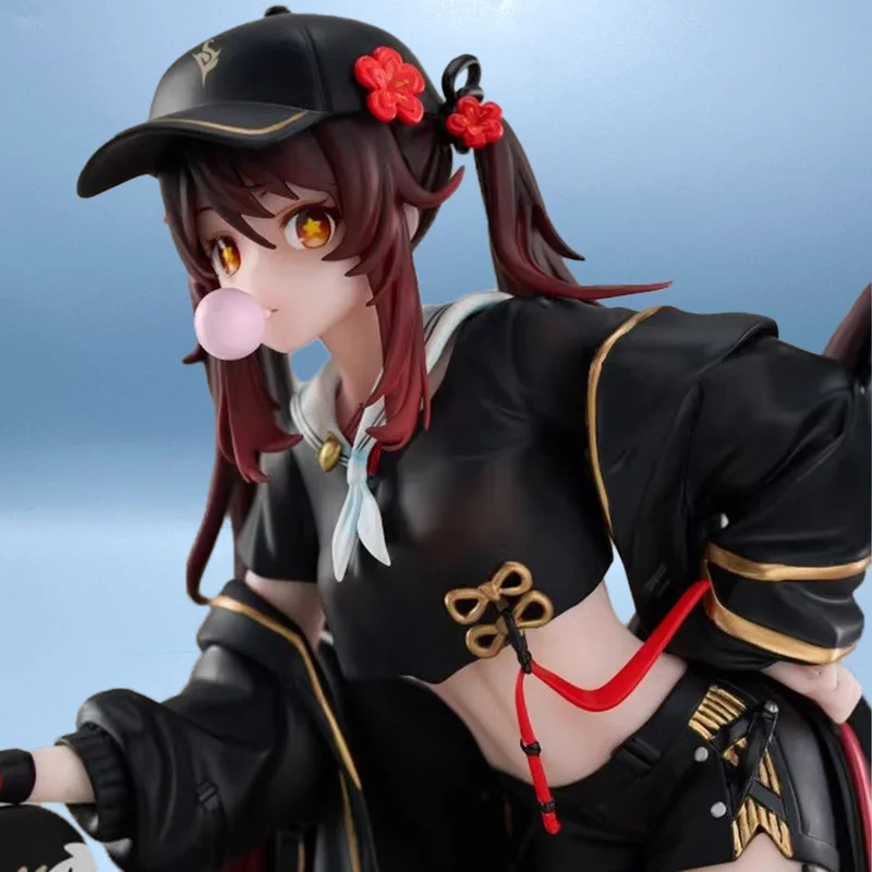 

Anime Genshin Impact Hu Tao Figurine Trendy Clothes Skateboarding Hu Tao Action Figures Pvc Model Peripheral Toy Birthday Gifts
