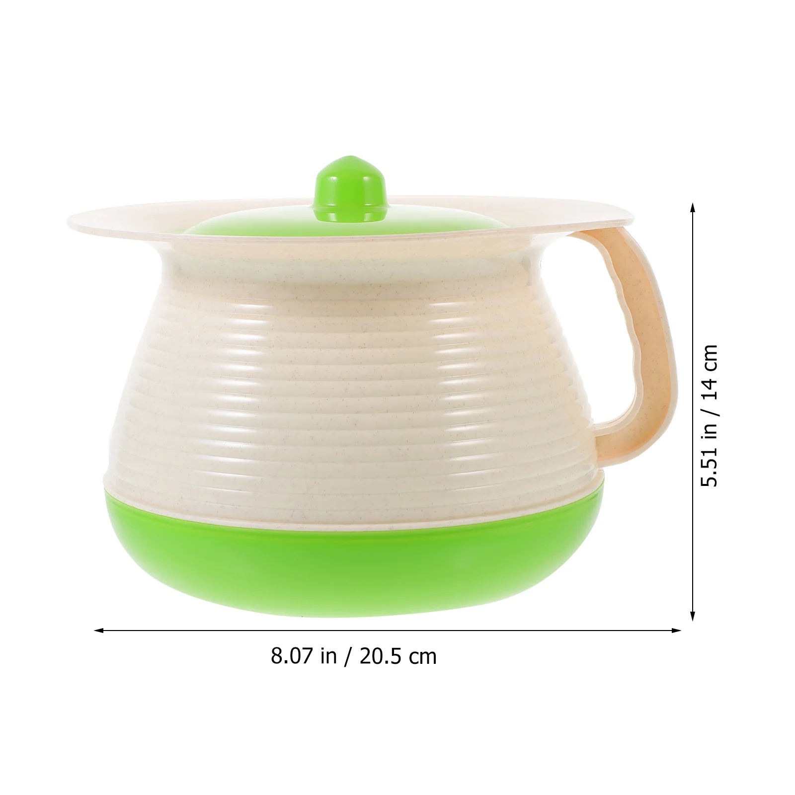 الرضع البول دلو غرفة بلاستيكية وعاء المحمولة Bedpan للأطفال المسنين النساء الحوامل المنزل السفر استخدام وعاء البول مع غطاء #4