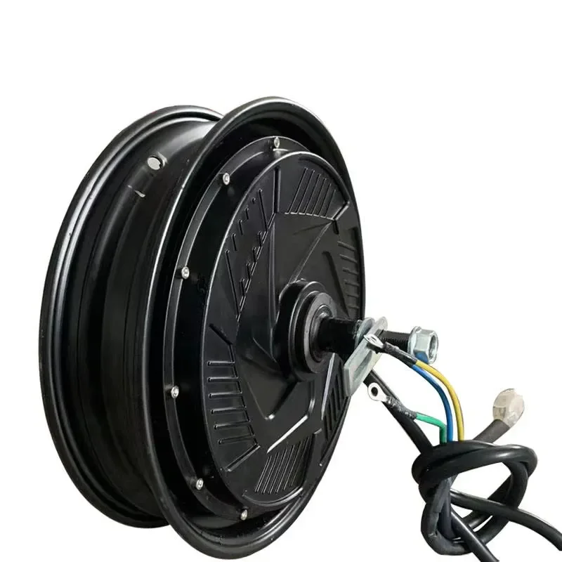 17 Inch 2000W DC Brushless Motor for Motorcycle 48V 60V 72V Three Phase High Torque 130-250Nm CE Certified Replaceable Hub