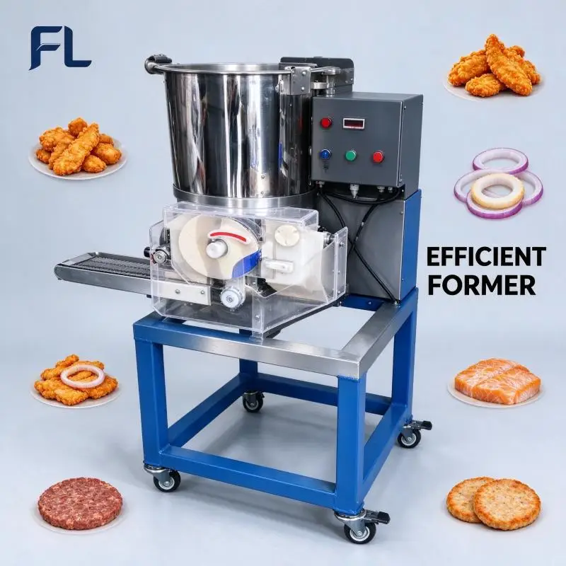 Meat Patty Forming Machine Stainless Steel Commercial Patty Maker Labor Reduction For Fast Food Chain Production