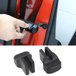 NHAUTP-molduras interiores de coche, cubierta limitadora de puerta ABS para Ford Mustang 2015, 2016, 2017-2021, tapón con bisagras, 1 par