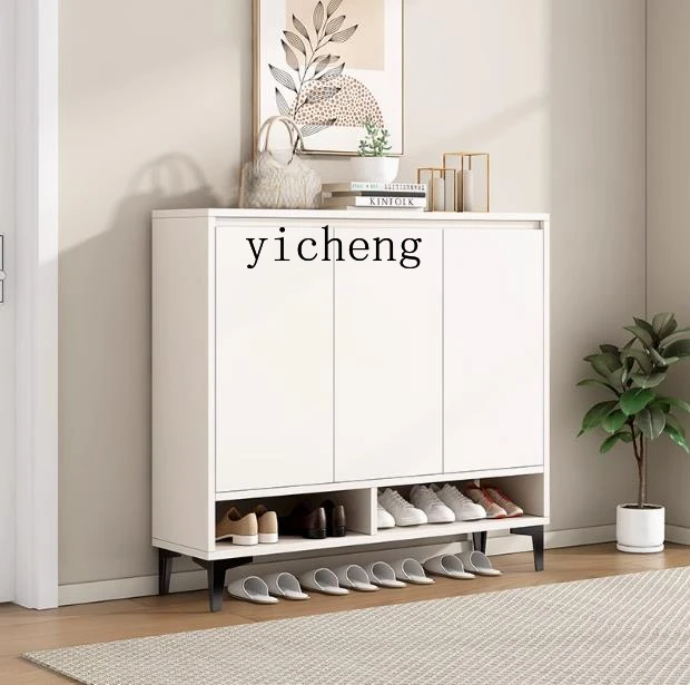 YY Household Ultra-Thin Shoe Rack Large Capacity Light Luxury Small Apartment Integrated Entrance Cabinet