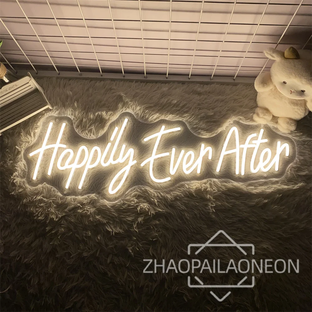 

Happily Ever After Neon Led Sign Neon Light Wall Decoration Room Decor Bedroom Wedding Decoration Party Led Lamps for Room USB