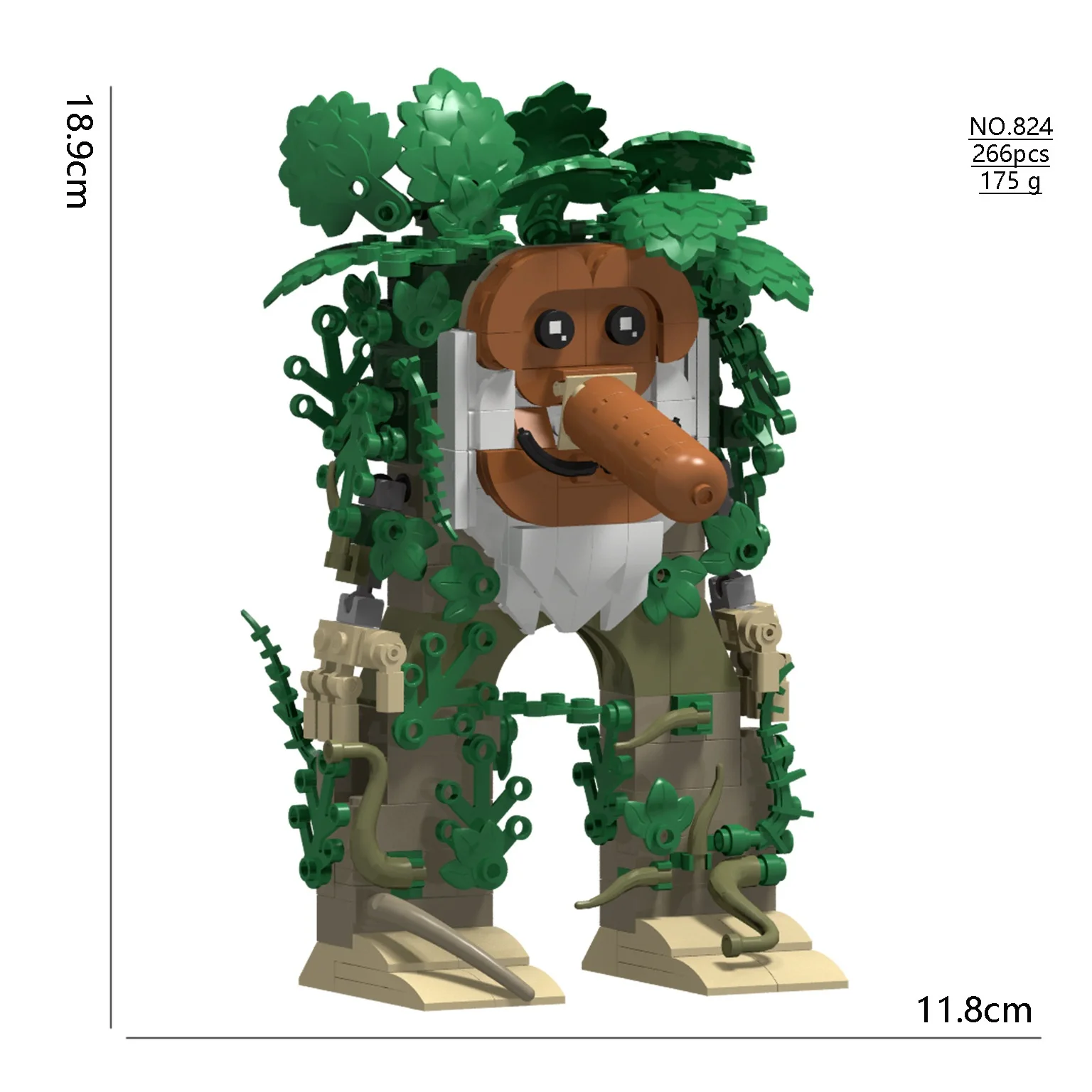 2025 italienische Gehirnrottiere Tung Tung Tung Sahar Bausteine Schreibtisch Ornament Tralalelo Tralala Ziegel Spielzeug Geschenk kreatives Spielzeug