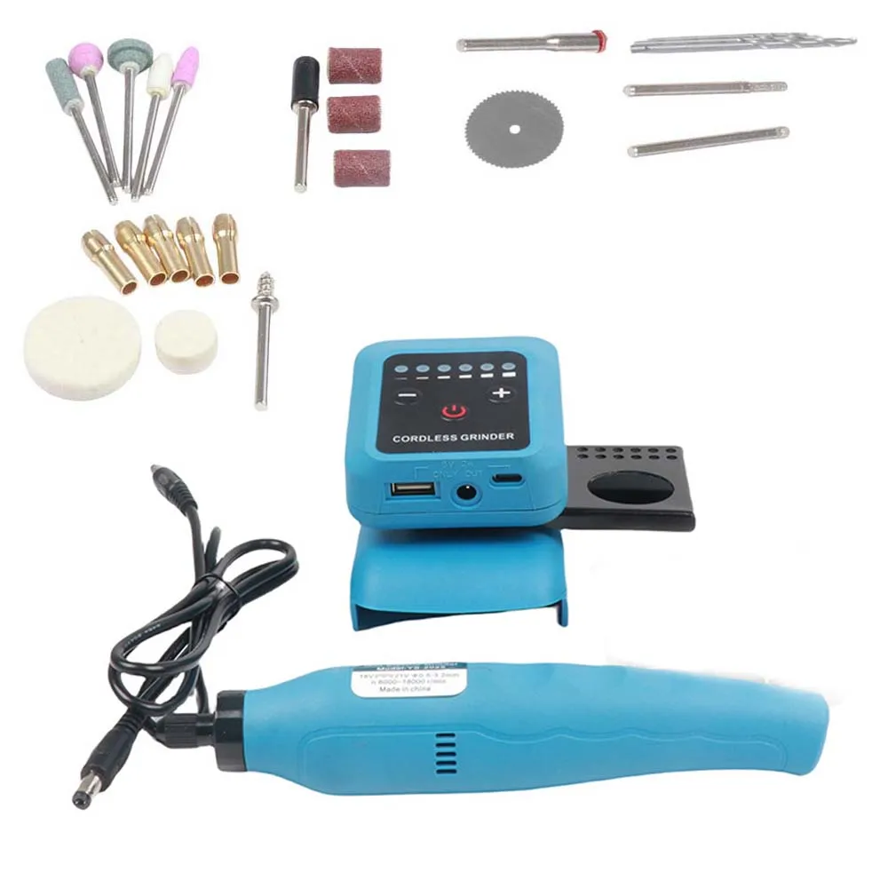 Cordless Grinder 6 Speed Electric Grinding Pen Rotating Tool For Carving Polishing Drilling DIY Crafts