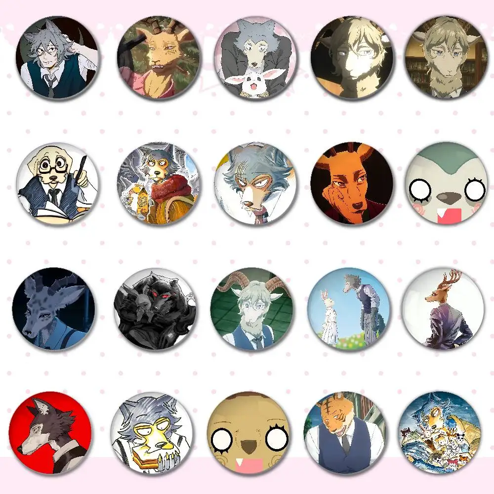 Anime B-BEASTARS Badge Pins For Friend, Backpack, Clothing, Collectible Accessories, Jewelry Gift