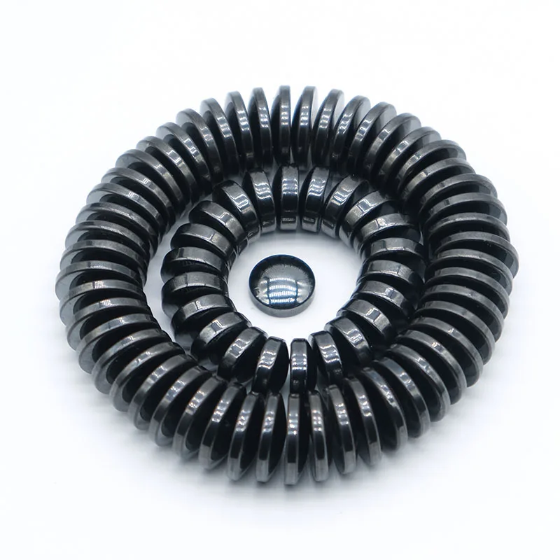 New Black Flat Button Type Ferrite Magnet Health Care Magnetic Bread Magnet Palm Stone Polishing Game Decorative Factory Outlet