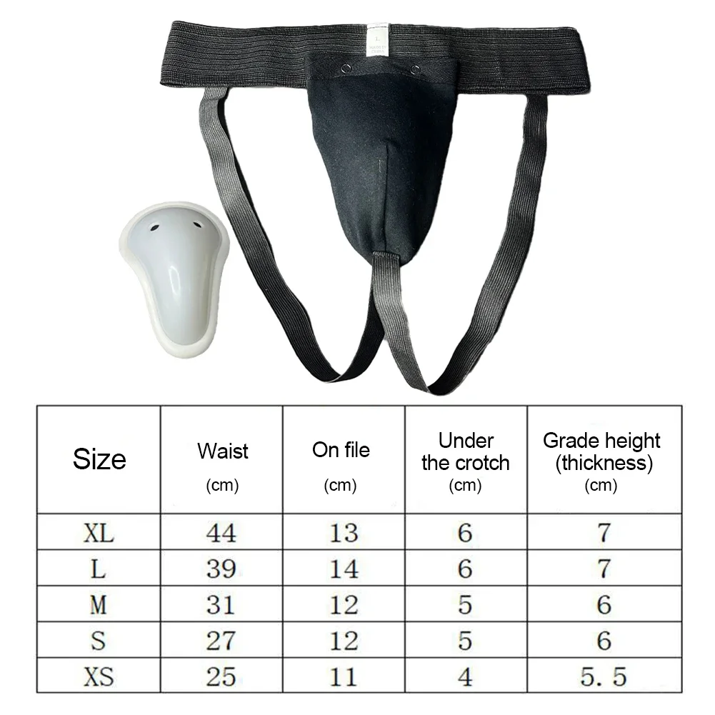 Men Boxing Safety Cup Professional Groin Guard Portable Jockstrap Support Punching Kick Protection Guard Male Training Protector