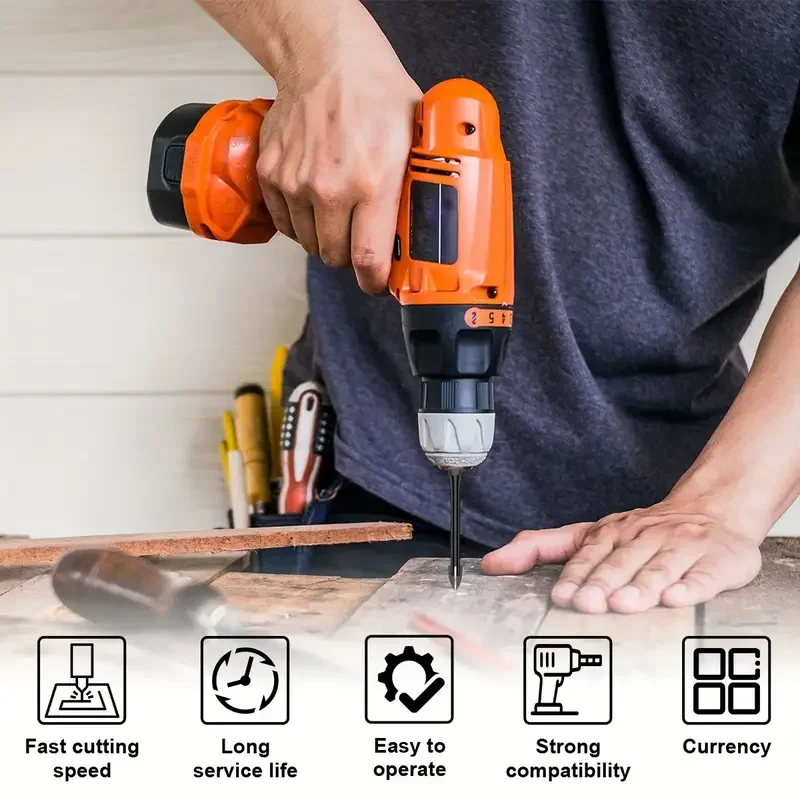 5pcs/10pcs Cross Hex Drill Bit Set For Tile Porcelain Glass Mirror Multifunction Tile Porcelain Drill Bit Kit