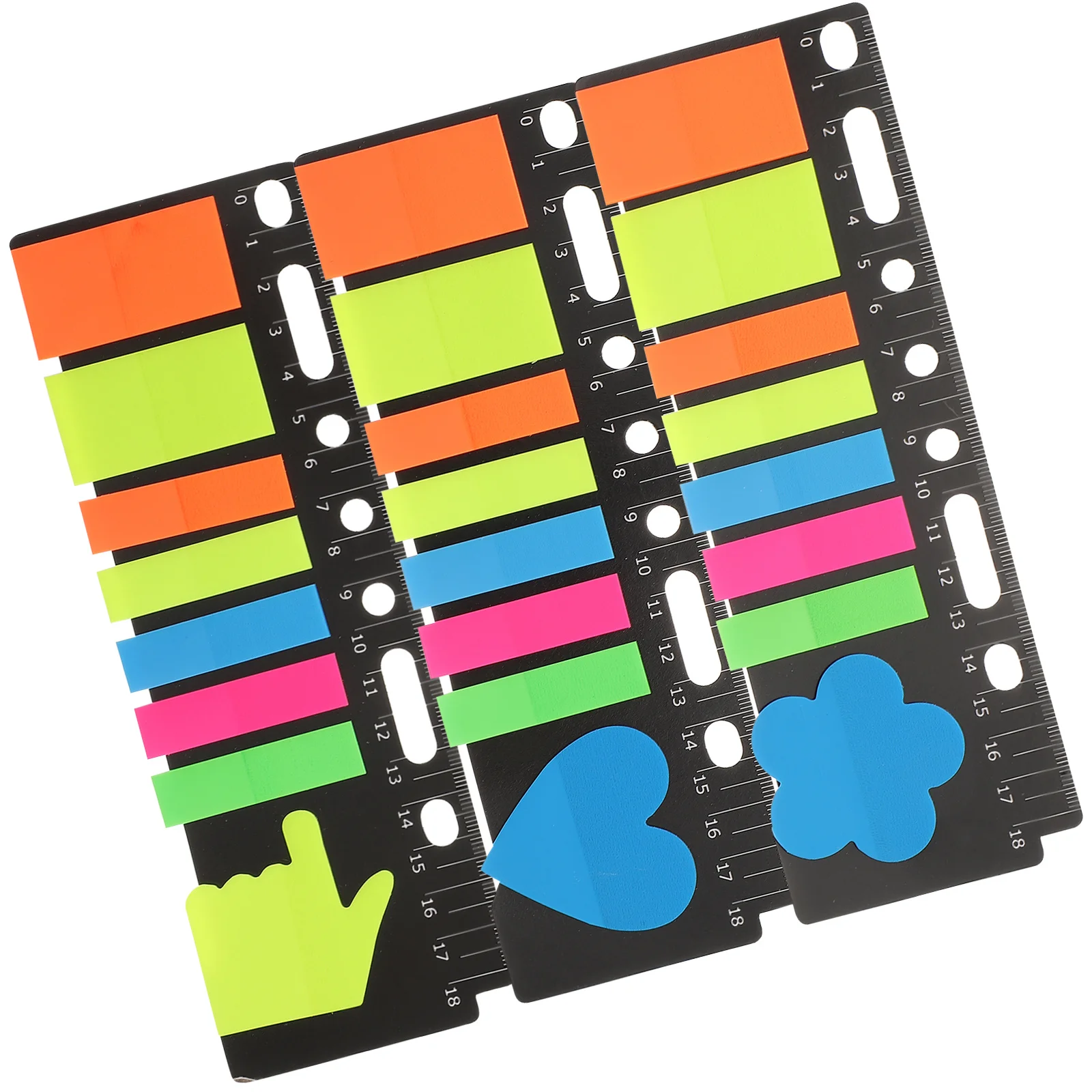 3Set Waterproof Pet Relocatable Reading Index Bookmarks Versatile Home Office School Use Book Tabs