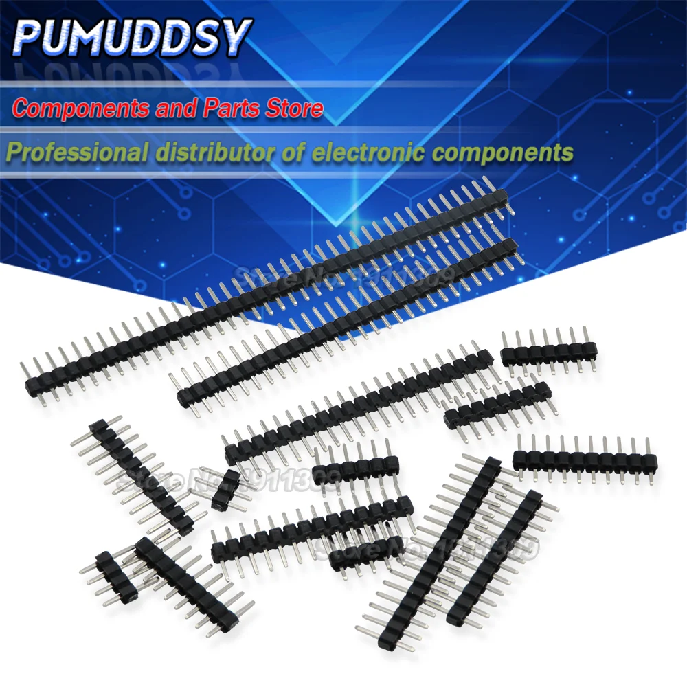 10PCS 2.0MM Single Row Straight Male PIN HEADER 2MM 1X2/3/4/5/6/7/40 PIN Strip Connector Socket 8p/10p/15p/40p