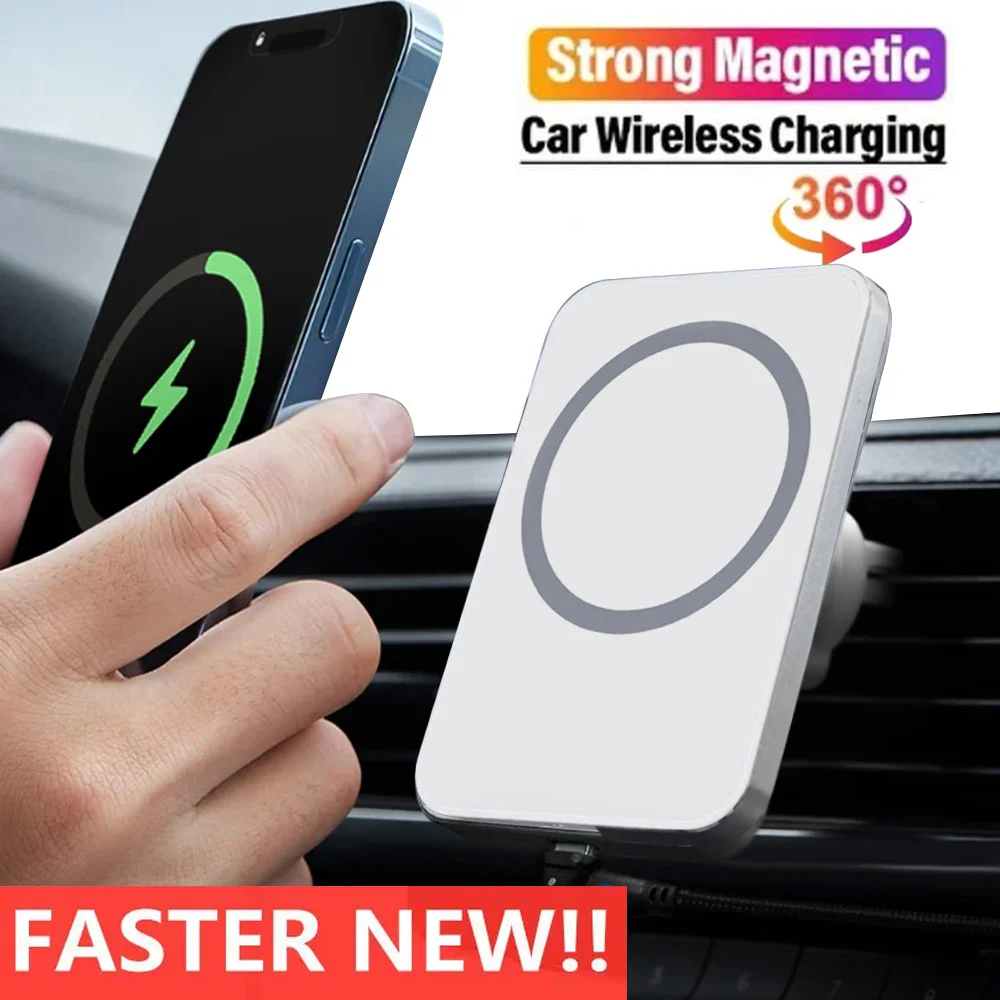

Wireless Car Phone Holder Charger Magnetic Car Mount for iPhone 17/16/15 pro Max Xiaomi Samsung - Fast Charging Car Accessory