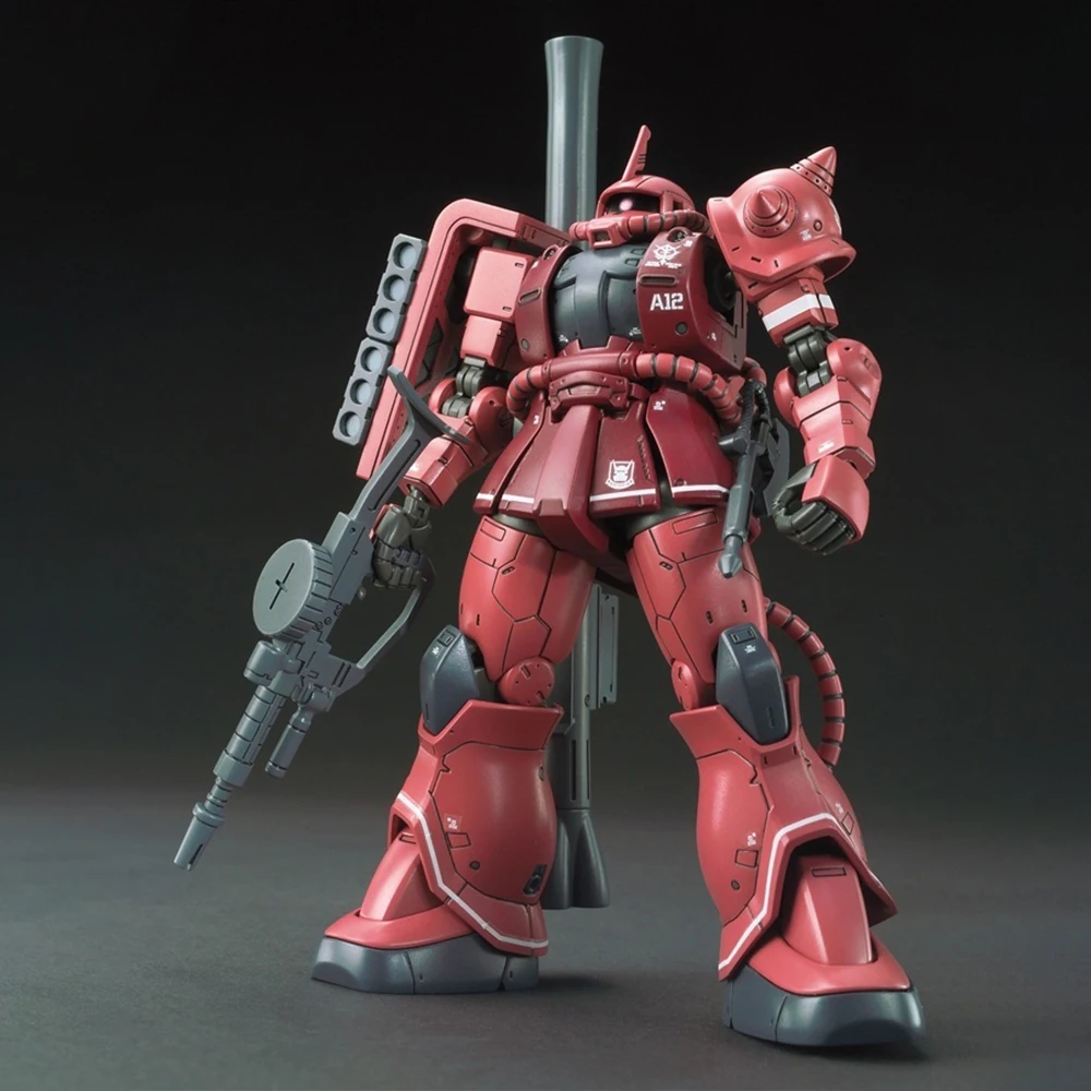 [متوفر] بانداي HG Gundam The Origin MS-06S Zaku II (إصدار المذنب الأحمر.) 1/144 مقياس الجمعية عمل نموذج لجسم عدة اللعب