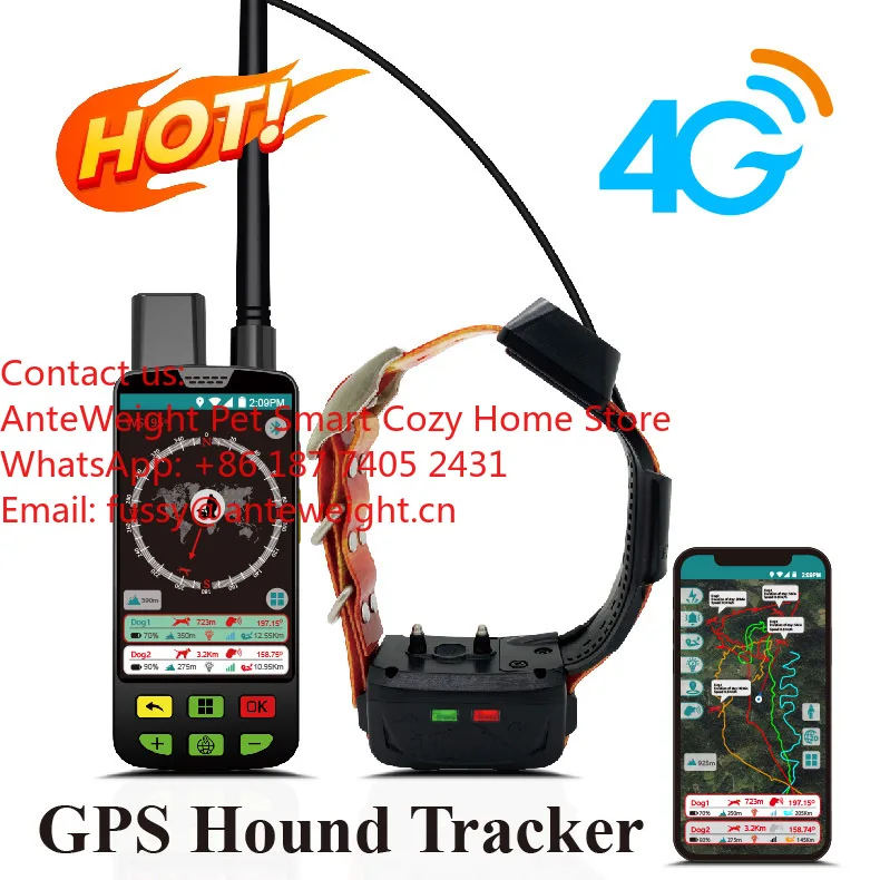 Ultimate Dual-Thread Storage GPS Training System for Hunting Dogs Waterproof Big Screen Collar Pet Training & Behavior Product