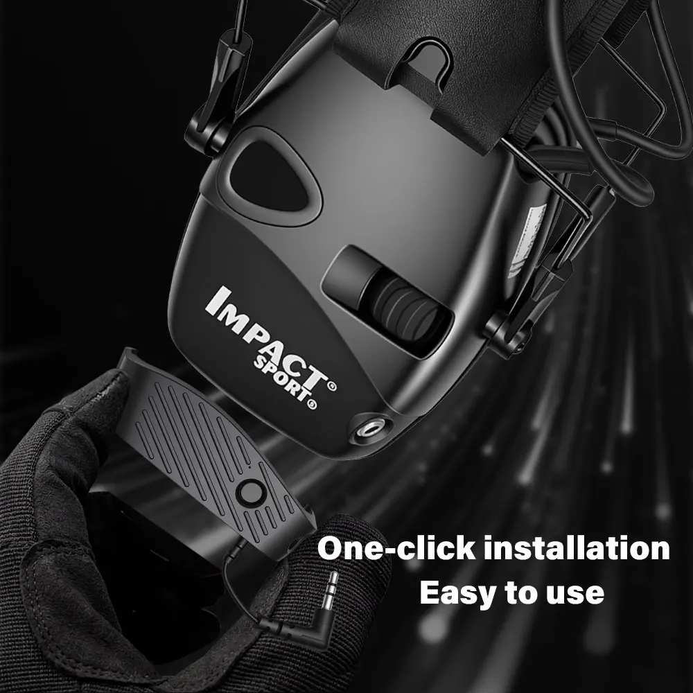 Outdoor Tactical Electronic Shooting Earmuff Bluetooth Active Anti‑noise Headset Impact Sound Amplification Hearing Protector
