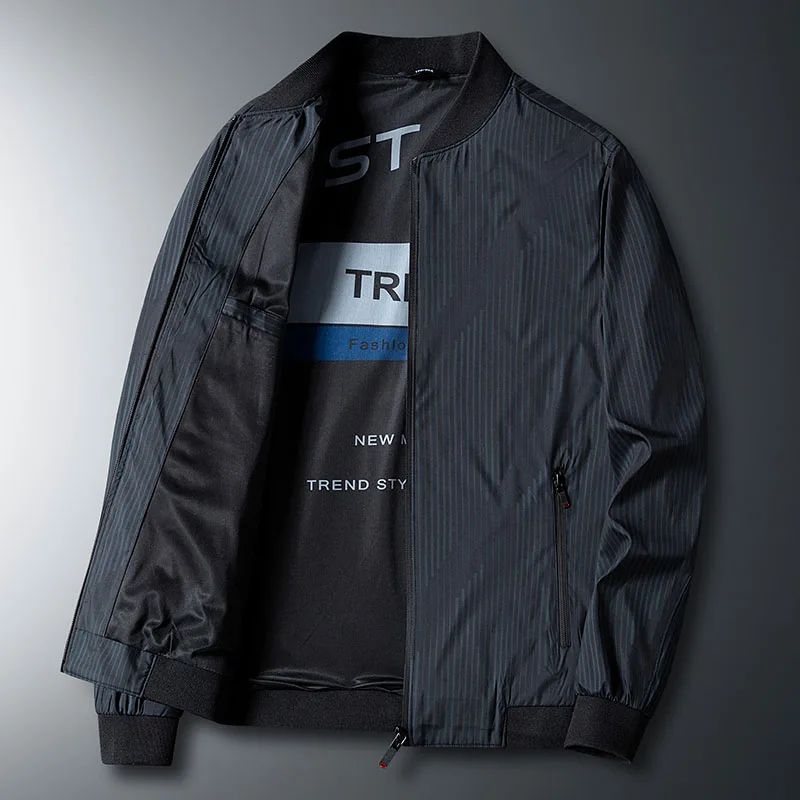 

Men's Bomber Jackets Business Casual Spring Autumn Coats Loose Stand Collar Jackets Military Tactical Male Clothing Outerwear