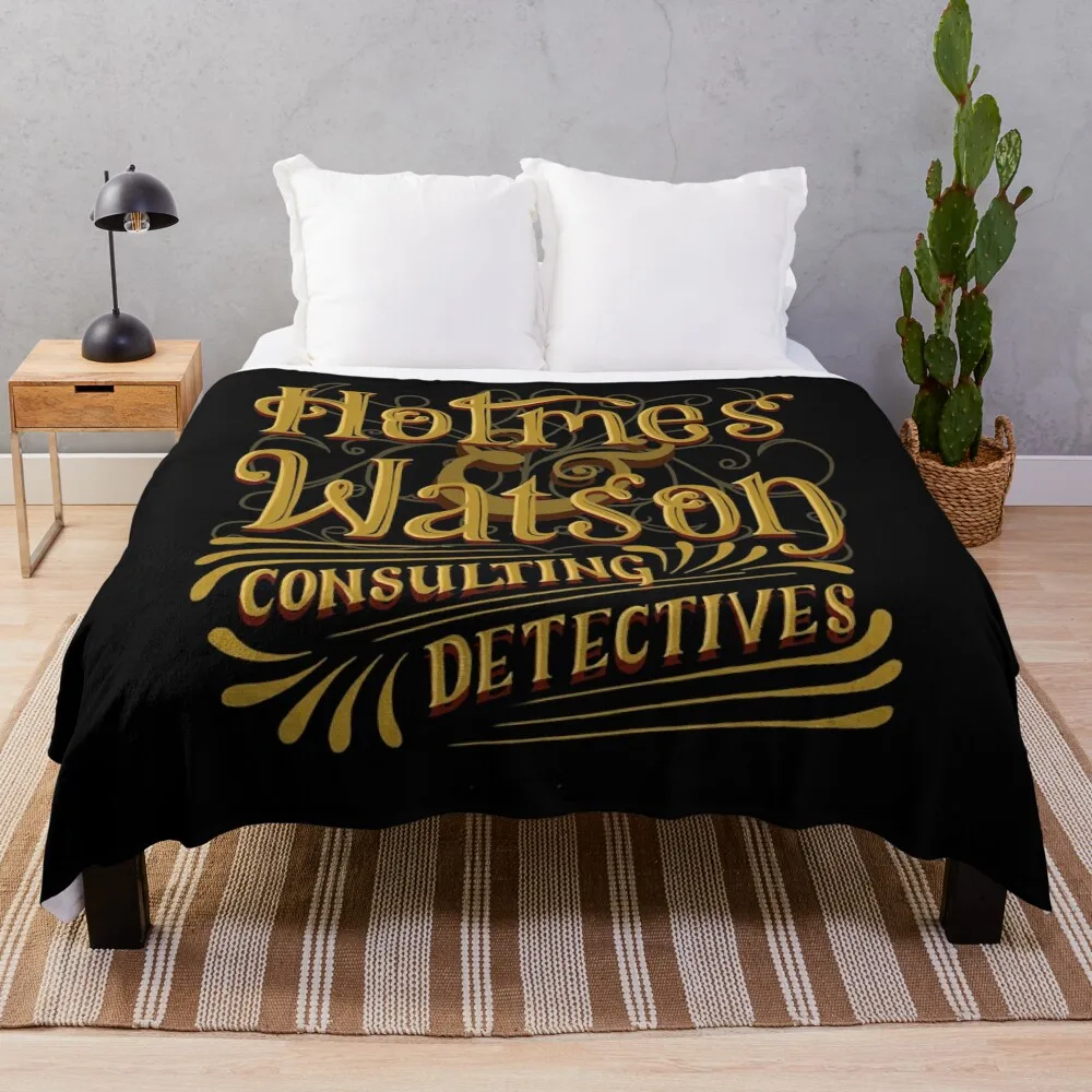 

Gifts Idea Holmes And Watson Christmas Throw Blanket Sleeping Bag anime Hairy Blankets