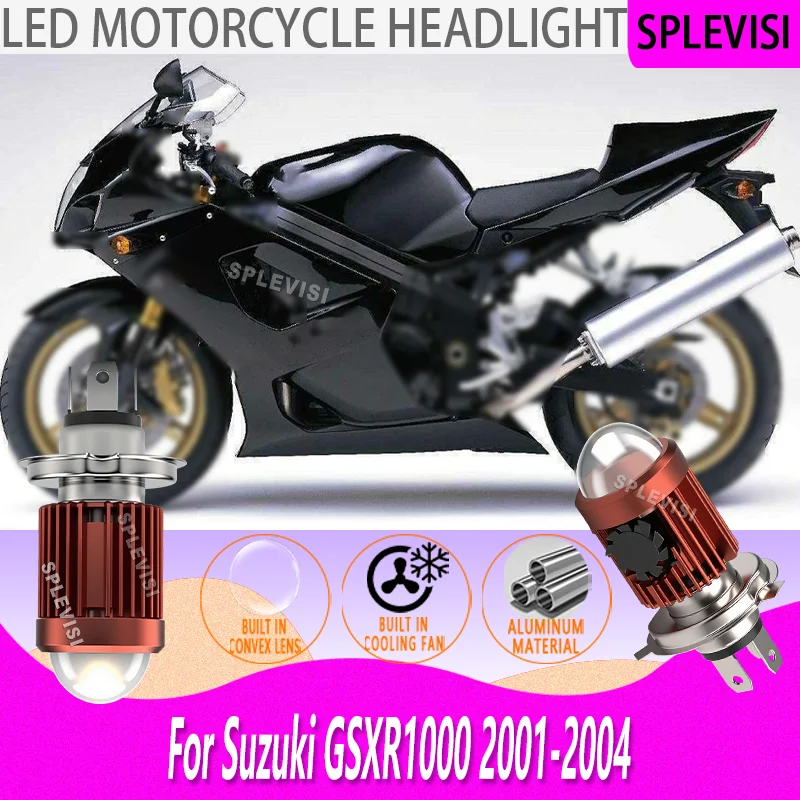 

1/2pcs Powful LED Motorcycle Bulb - Performance & Reliability 3000K Yellow 6000K White For Suzuki GSXR1000 2001 2002 2003 2004