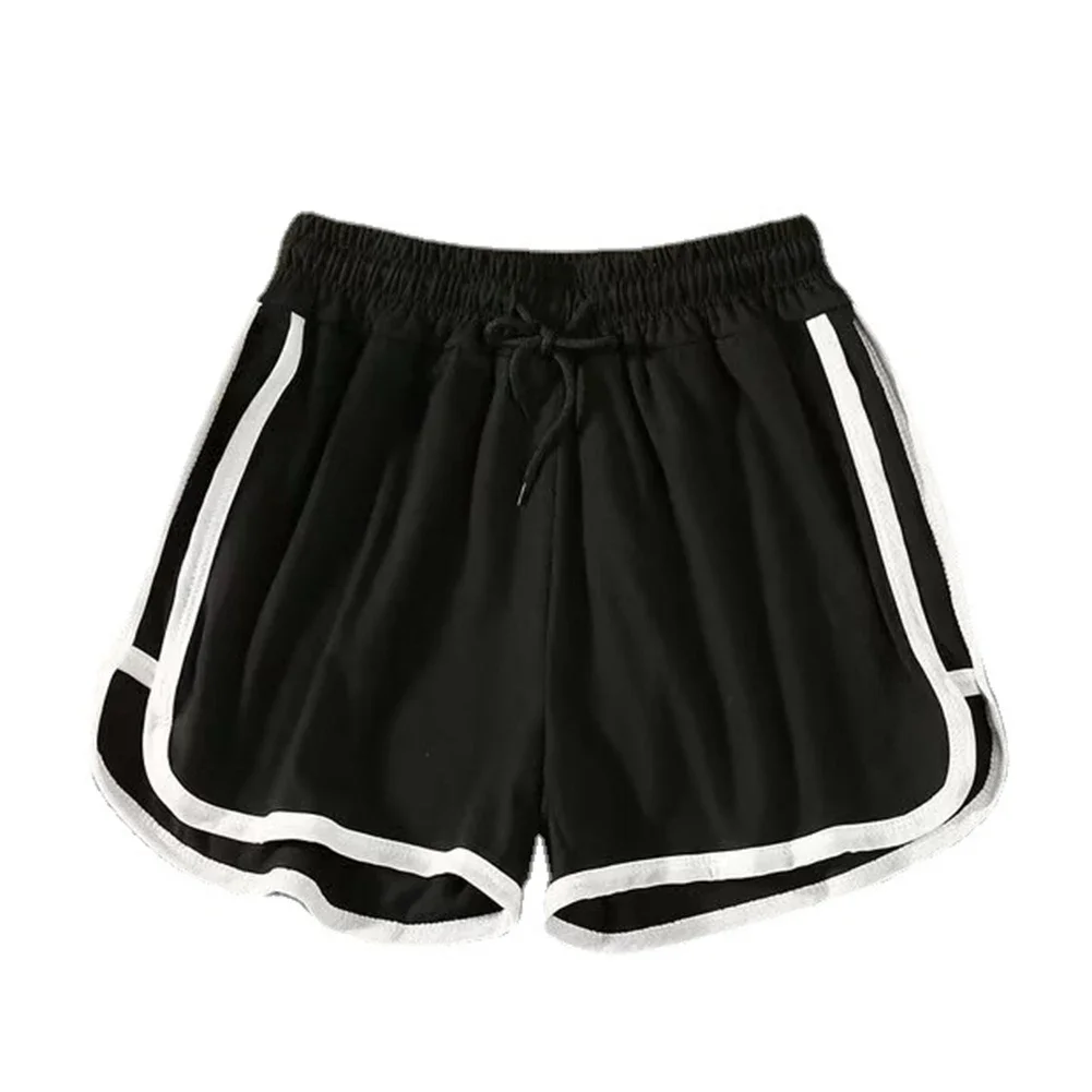 Mens Color Block Sports Shorts Summer Breathable Drawstring Beach Thin Shorts