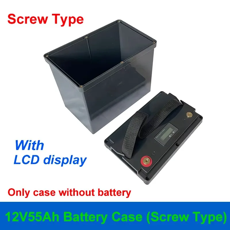 12V 55Ah Battery Case Screw Type 4S 50A BMS with Balance for LiFePO4 Battery Solar System Energy Storage 12V55Ah Empty Box 4S50A