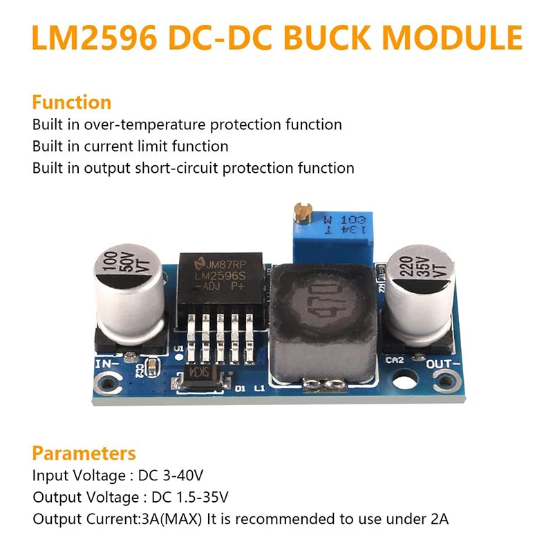 LM2596/LM2596S/LM2596 led/LM2596HVS DC do DC przetwornica Regulator napięcia DIY regulowana moc dostaw moduł obniżający