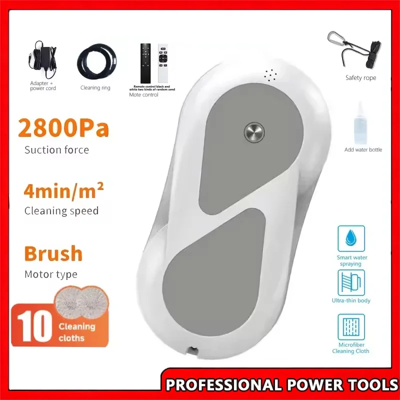 

Electric Window Cleaning Robot Machine Double Water Drop Source New Household Glass Cleaning Tool