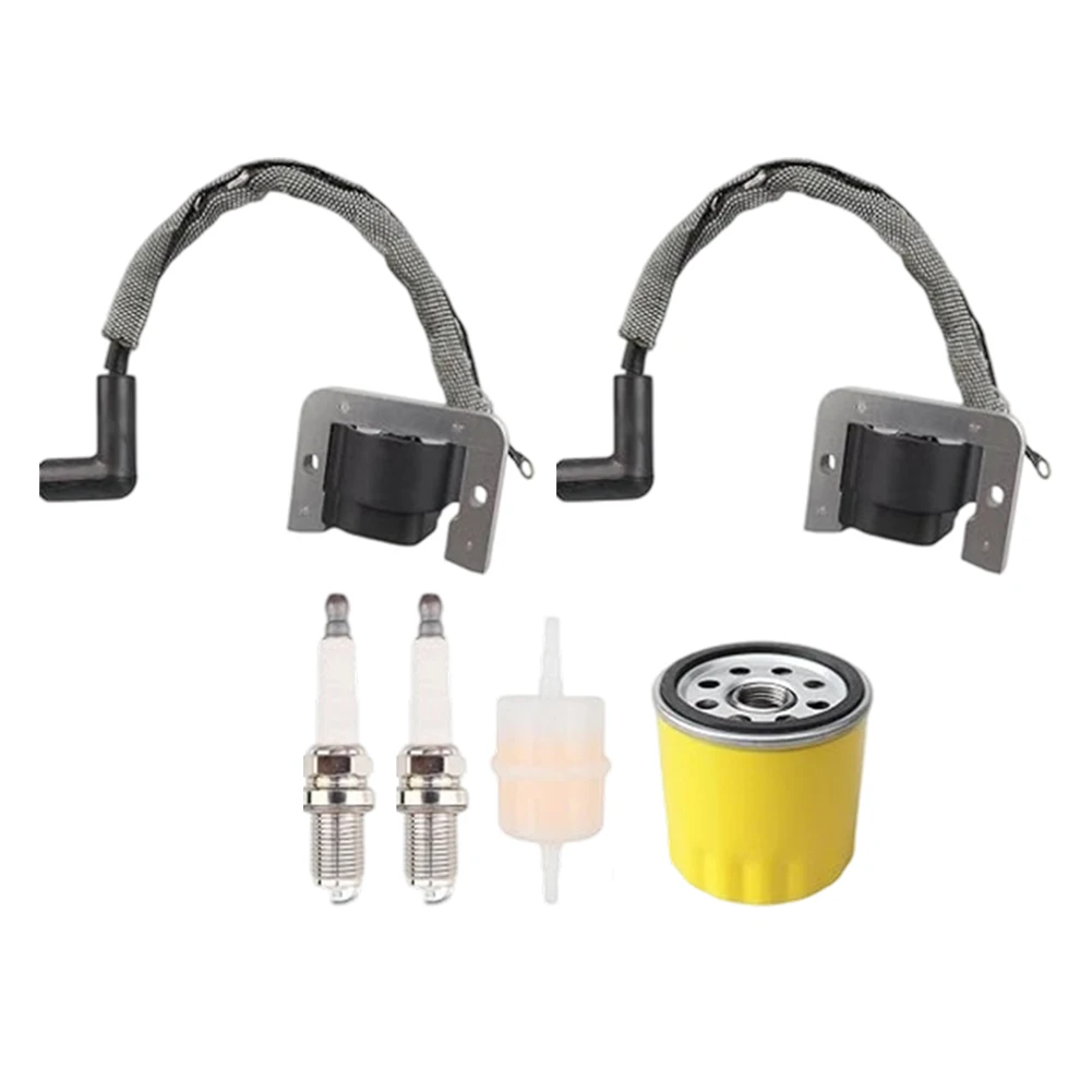 1Pc High Voltage Ignition Coil Kit For CV742 CH742 XT675 XT775 Engine With Spark Boot And Oil Filter Replacement Parts