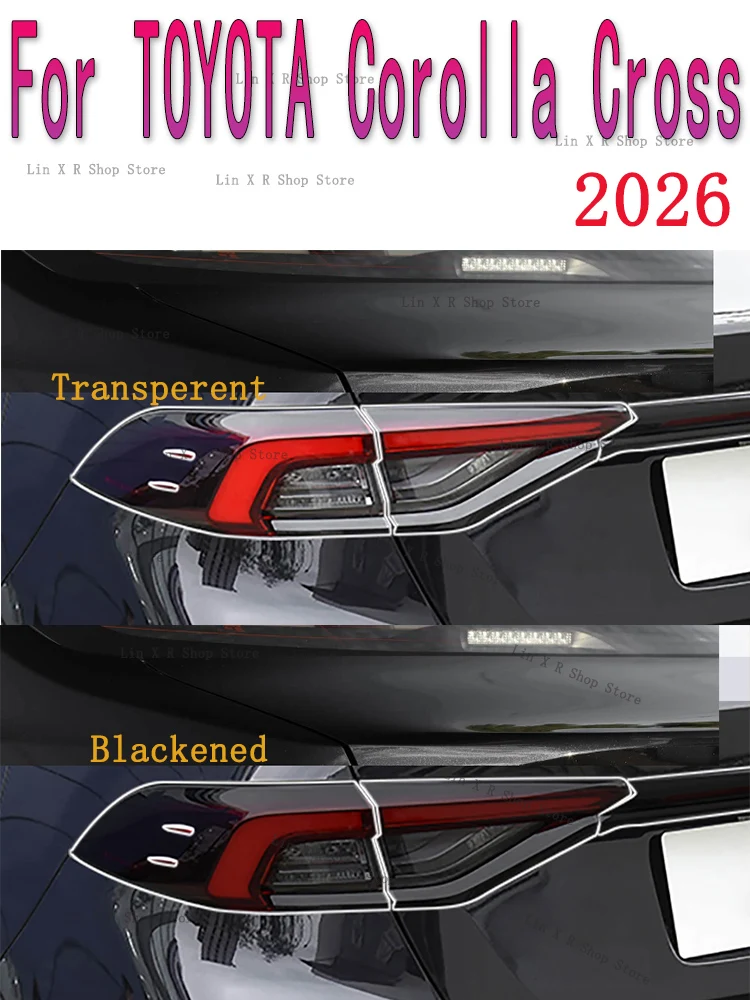 For TOYOTA Corolla (2026) Rear Headlamp Car Styling Sticker Headlamps TPU Smoked Black Taillight Protector Film Accessories