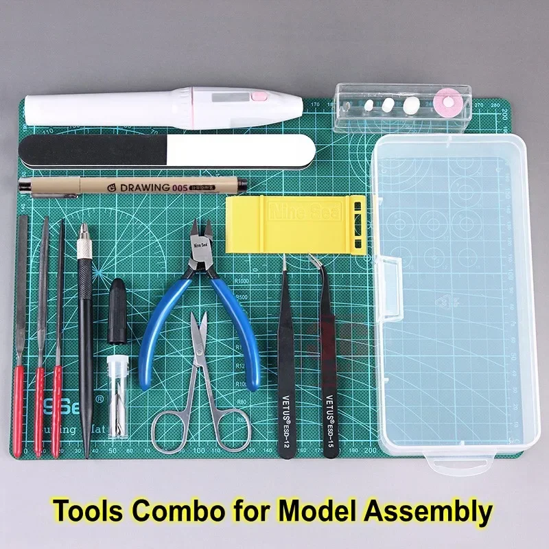 

Model Building Tools Combo for Modeling Tools Military Hobby Model DIY Accessories Grinding Cutting Polishing Tools Set