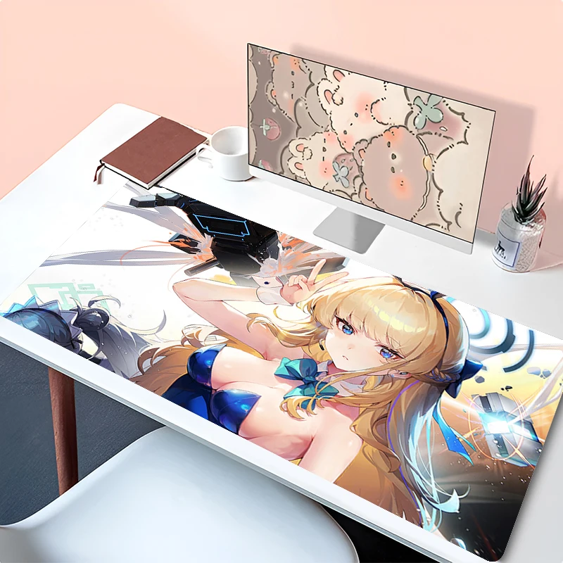 

Mouse Pad Laptop Blue Archive HD Print Anime Keyboard Pad Sexy Girl Asuma Toki Gamer Mousepad PC Gaming Non Slip Desk Mouse Mat