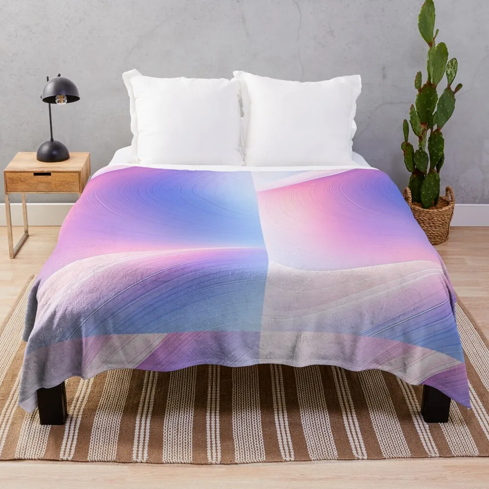 

Radiant Minimalistic Wallpaper Designs: Abstract Art with Colorful Gradient Effects Aesthetics Harmony Composition Throw Blanket