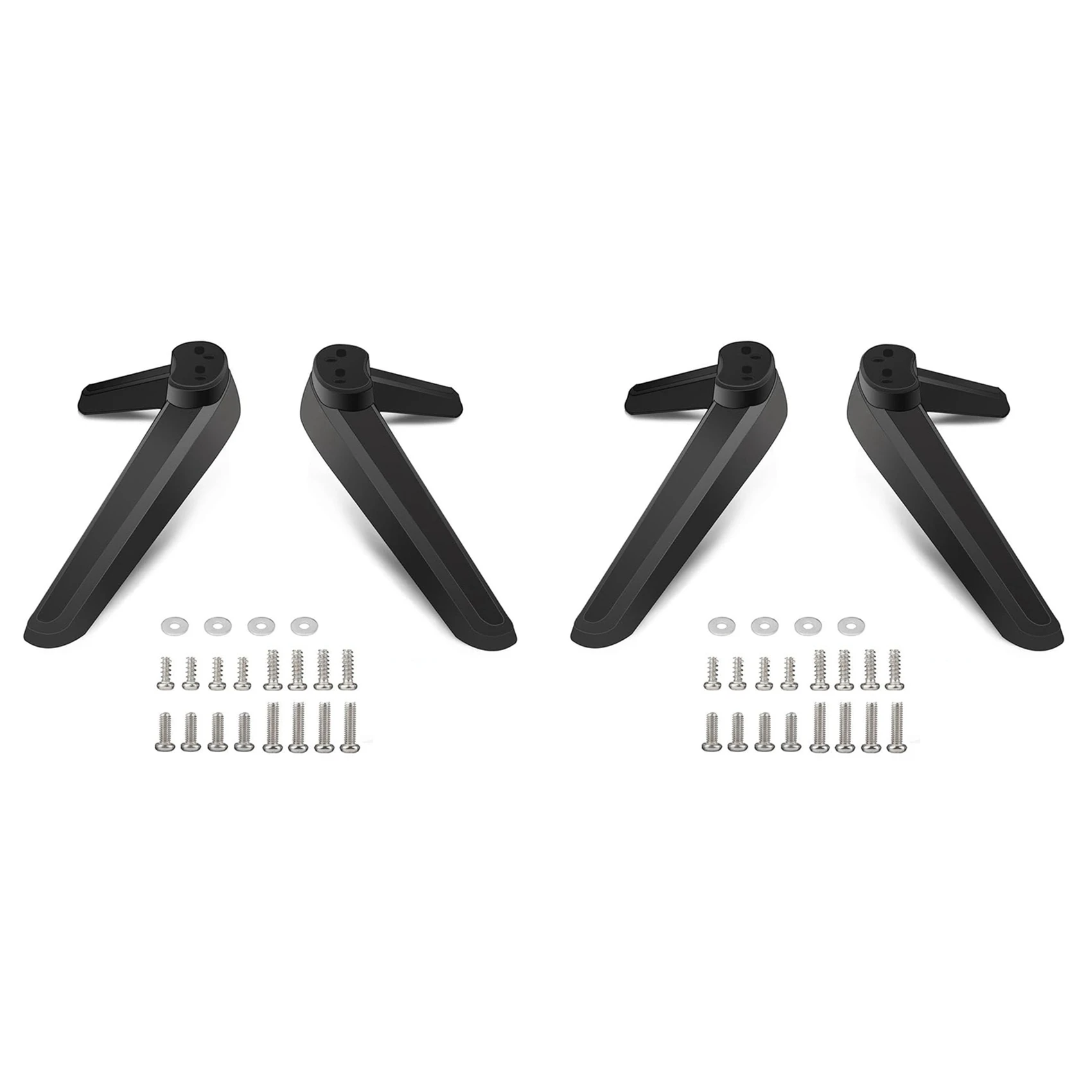 ABKQ-4X Universal TV Stand, Table Top TV Stand Base Replacement, TV Base Pedestal Feet TV Stand Mount Legs 17Mm-20Mm