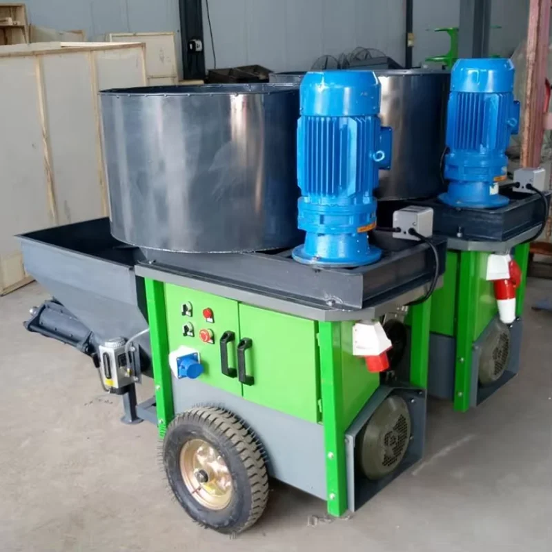 Low Price Small Portable Concrete Pumping Mixer Cement Mortar Plaster Spraying Machine Mortar Plaster Spraying Machines for Sale