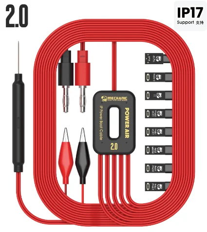 MECHANIC POWER AIR 2.0 IP Power Boot Cable for IPhone 7-17 Pro Max DC Power Supply Test Cable Motherboard Activation Cord