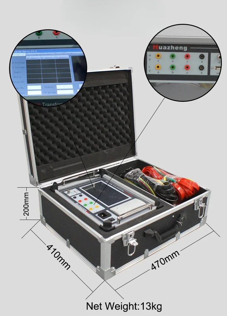 Miernik współczynnika skrętu transformatora