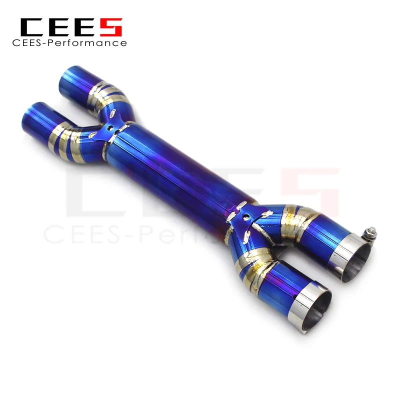 CEES X Pipe Exhaust System for Ferrari GTC4 Lusso/Lusso T 6.3 2016+ Midpipe Exhaust Racing Performance Straight Exhaust Pipes