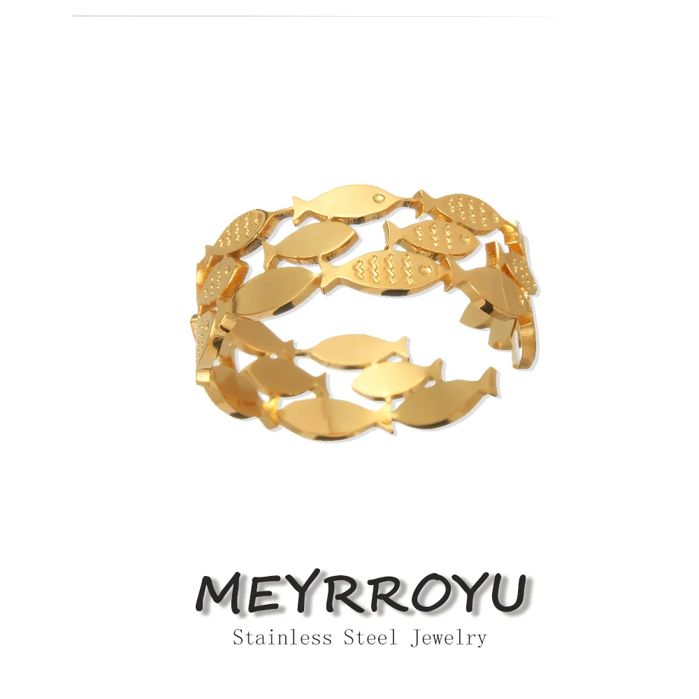 MEYRROYU Stainless Steel Face Masque Men Ring Lady Gothic Personalized Adjustable Rings Vintage Metal Gladiator Masque Arcane
