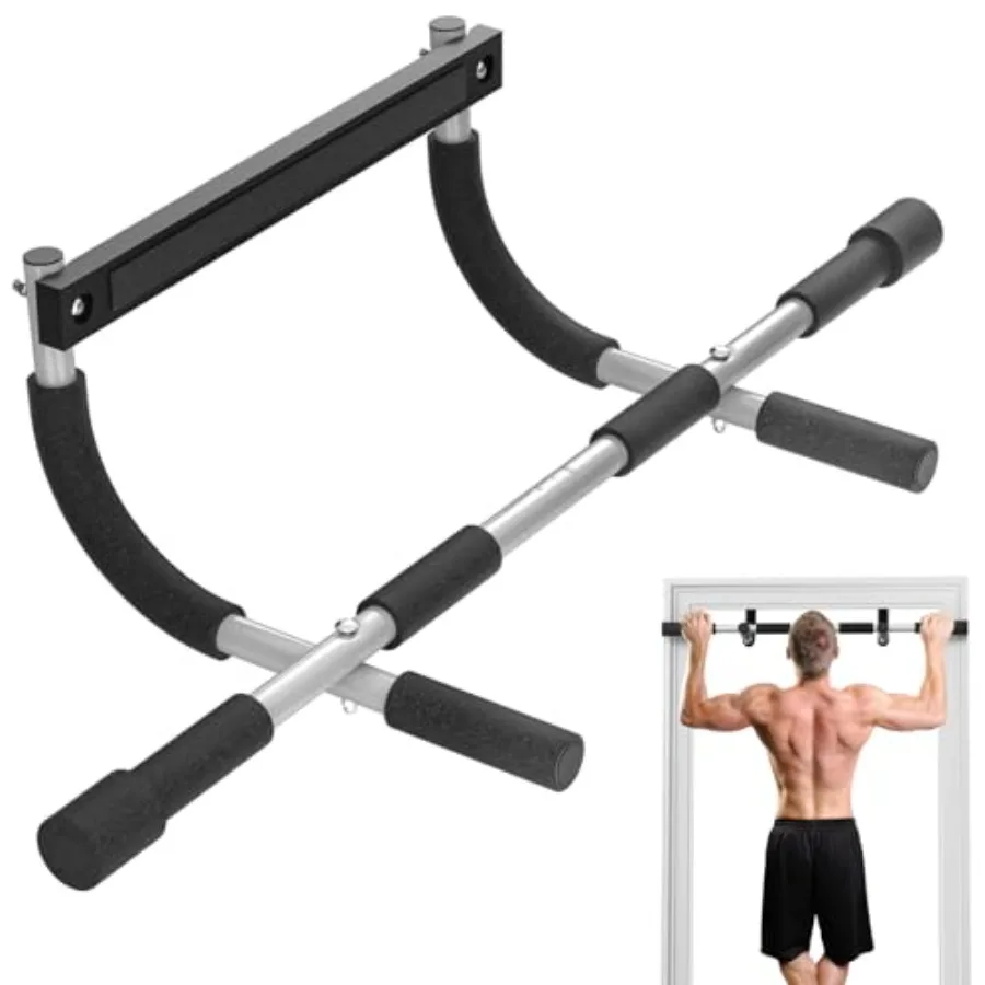 

Pull Up Bar for Doorway, Portable Pull-up Bar for Strength Training, Body Fitness Workout Bar With Thickened Steel, Indoor Chin