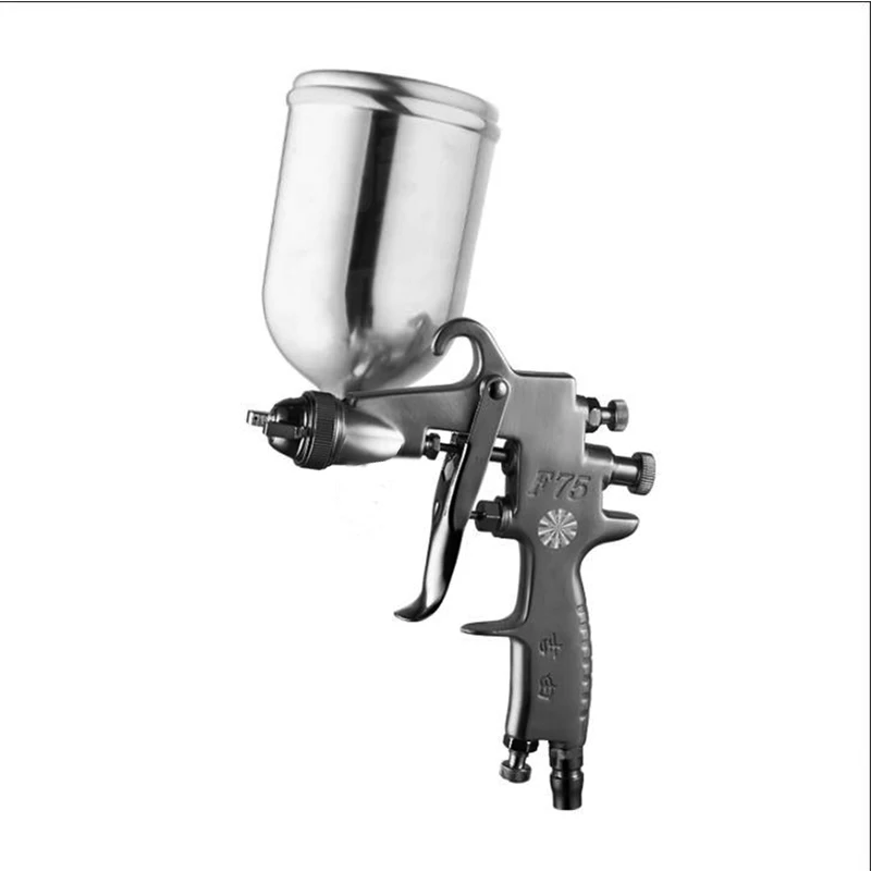 지유 W-71 자동차 도색 스프레이 건 w77 고분사 컬러 강철 타일 전용 물뿌리개 F75 하부 용기