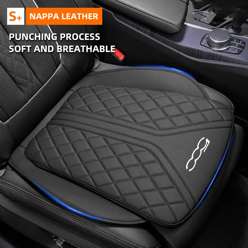For Fiat 500 Abarth 500C 500X 500L Car Seat Cover Universal Four Seasons Breathable Auto Front/Rear Seat Protector Chair Cushion