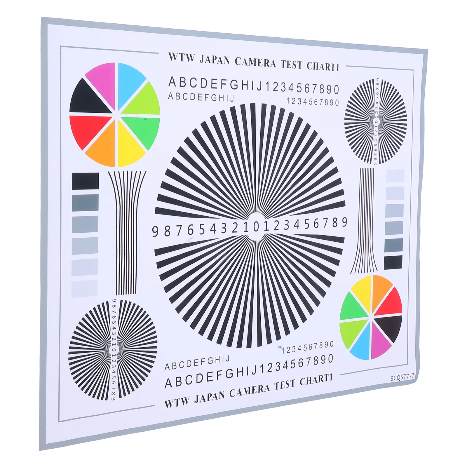 

Monitoring Focus CCTV Alignment Chart Color Wheel Lens Testing Tool Camera Calibration Chromatography