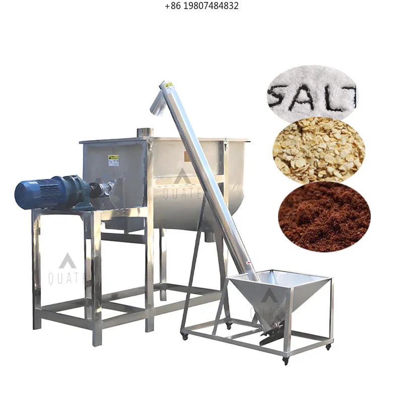 500kg-2000kg Horizontal Spiral Belt Mixer Powder Dry Powder Wheat Bran Corn Premix Mixer