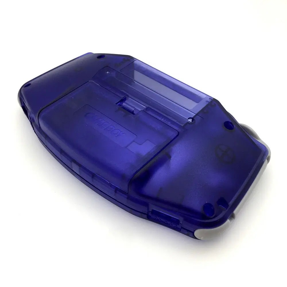 غطاء حماية كامل باللون الأزرق الملكي مع أزرار ملونة لـ Game Boy Advance GBA - أزرار اختيارية