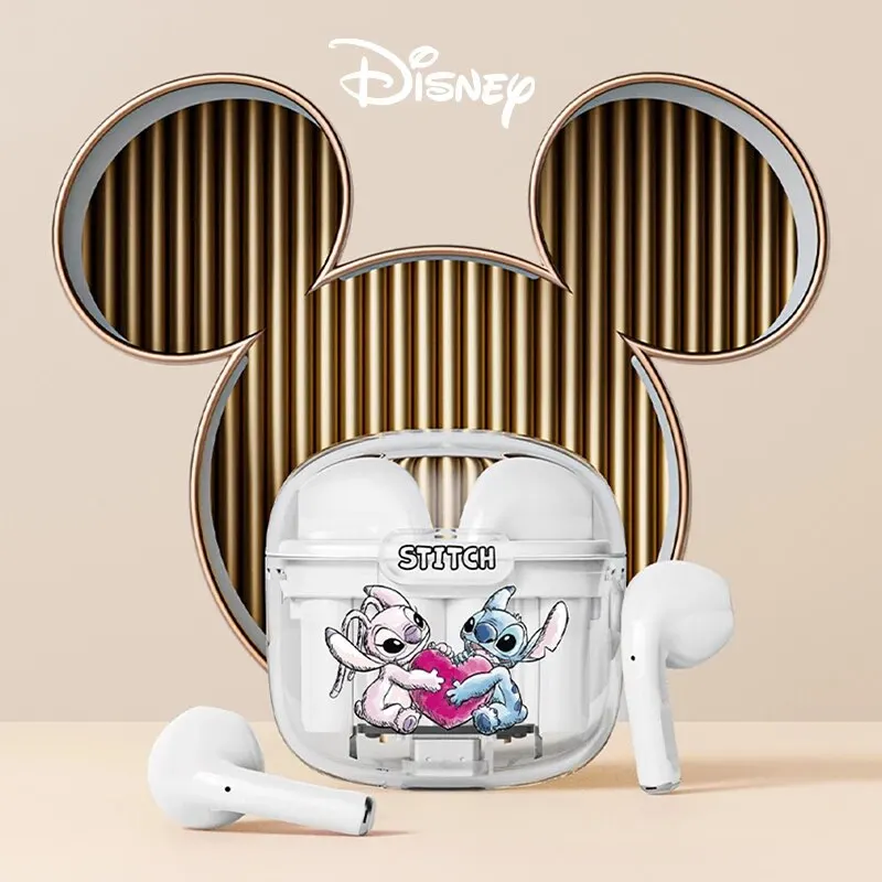 Disney D41 Wireless Bluetooth 5.3 Headset Low Latency TWS Headphones Long Standby Earphones Transparent Shell Birthday Gifts