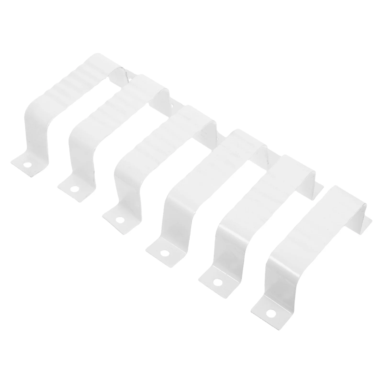 

6 шт. зажимы для квадратных труб, металлические кронштейны для водосточной трубы, ремень для желоба для дождевой воды, фиксирующие зажимы для водопроводных труб, ремень для водосточной трубы