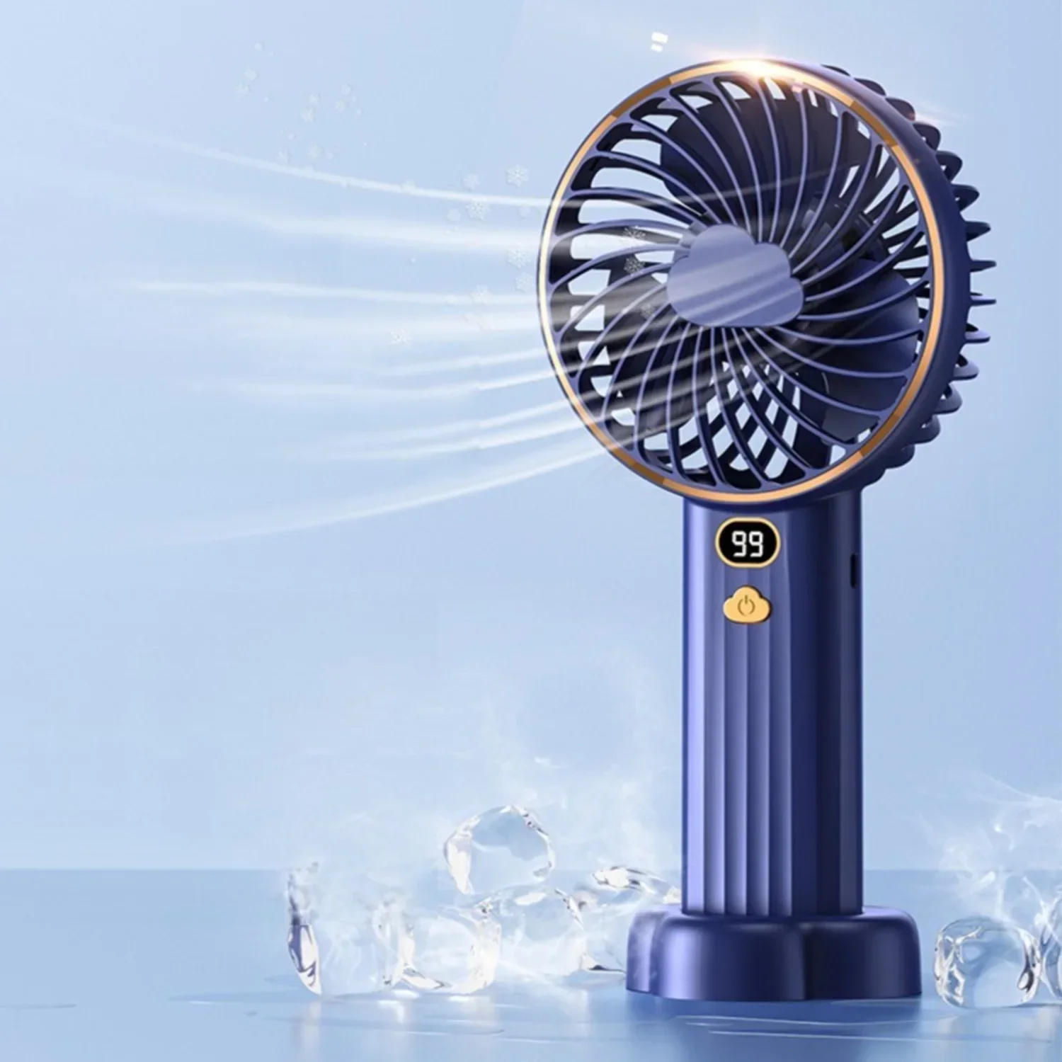 

Electric Fans,Handheld USB Rechargeable,5 Speeds Setting Air Cooler Wind,10000mAh Battery Portable Fans for Bedroom,Office,Home
