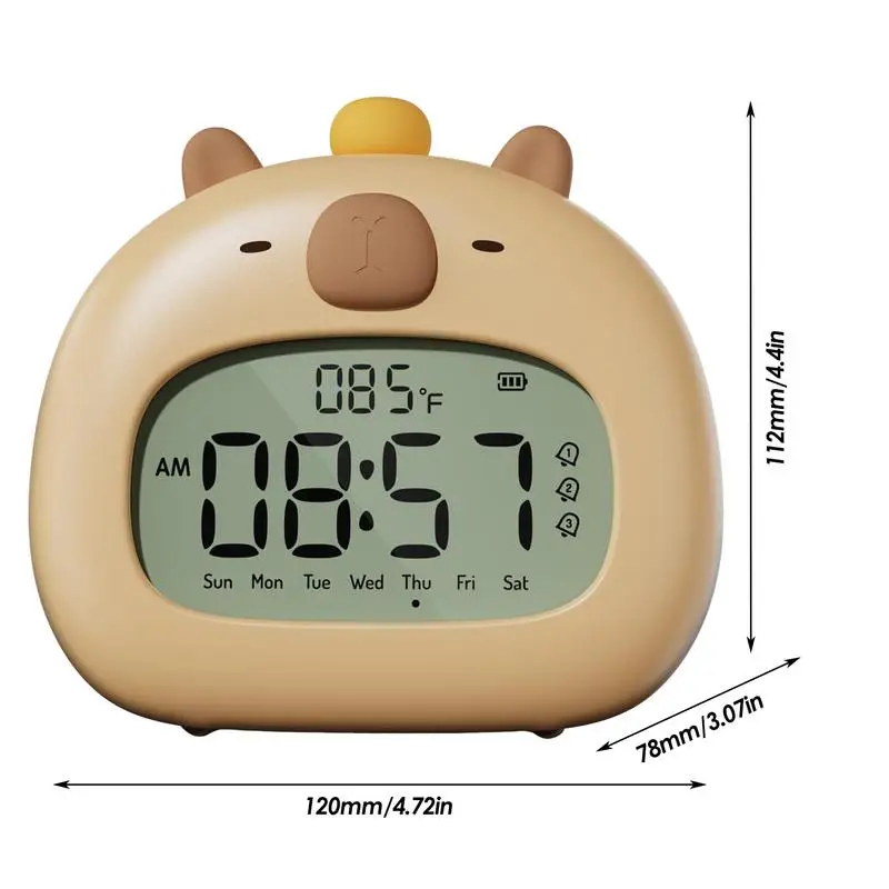 Sveglia sveglia estetica Capybara sveglia Capybara luce notturna sveglia per adolescenti ragazze Capybara luce notturna regolabile