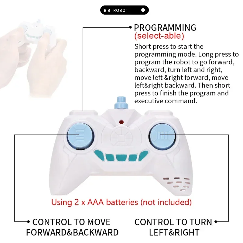 RC Robot 2.4G radiocomando con orologio sonoro sensore di induzione gestuale Robot intelligente giocattoli regali accessori per bambini