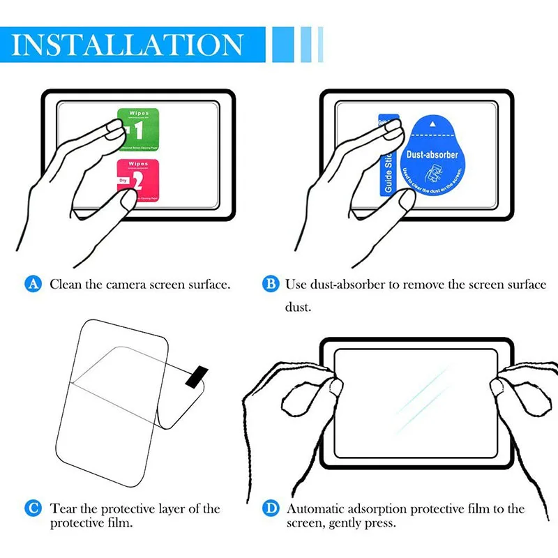 2 Pc/Lot For Canon EOS 6D 7D 5D Mark II 6D2 5D2 7D2 mark2 III 5D3 5D4 IV 5DS R Tempered Glass Camera Screen Protector Film Guard