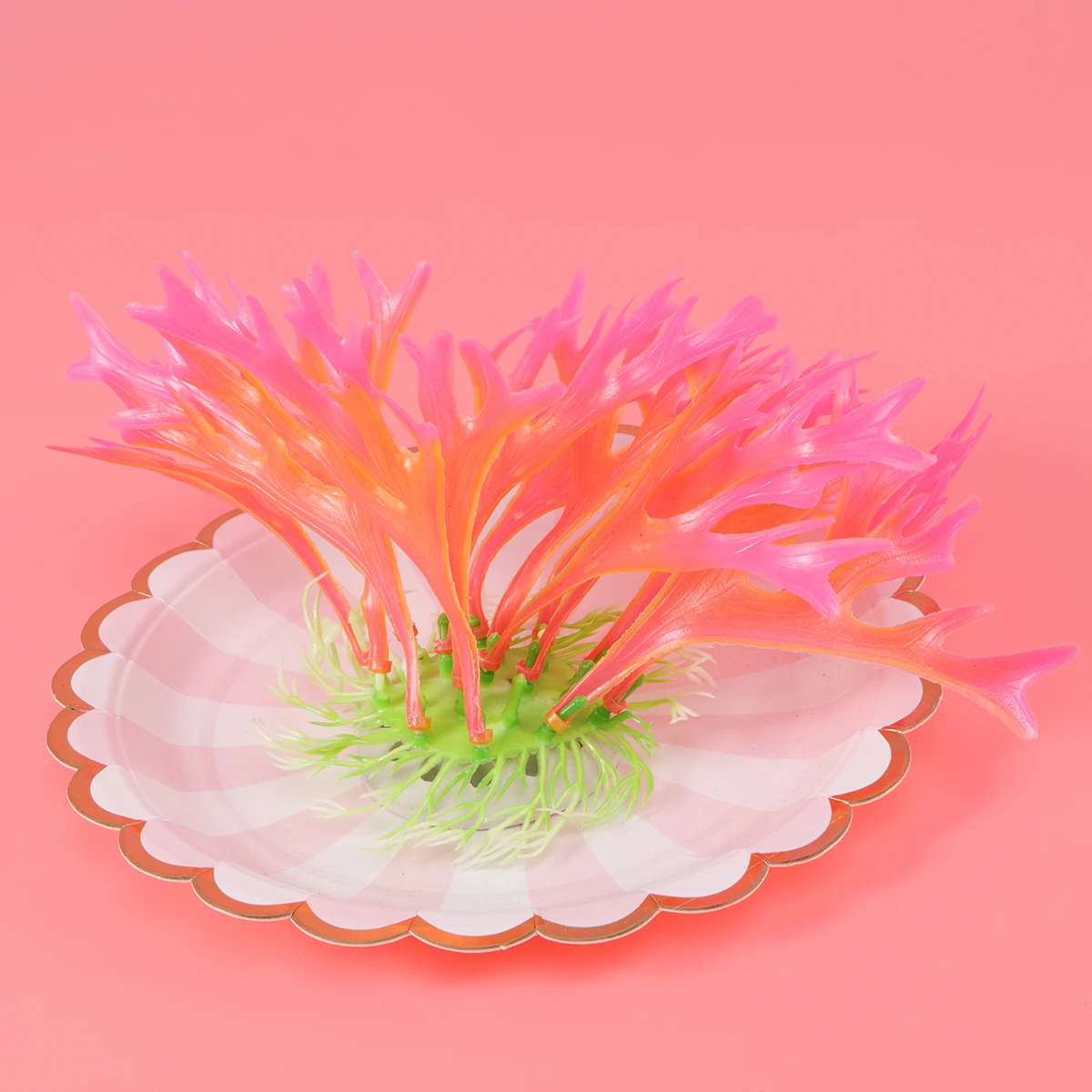 

Artificial Plastic Simulated Coral Terrarium Decor For Reptile Amphibian Hiding Spot Realistic Aquarium Plant Ornament Pet Nest